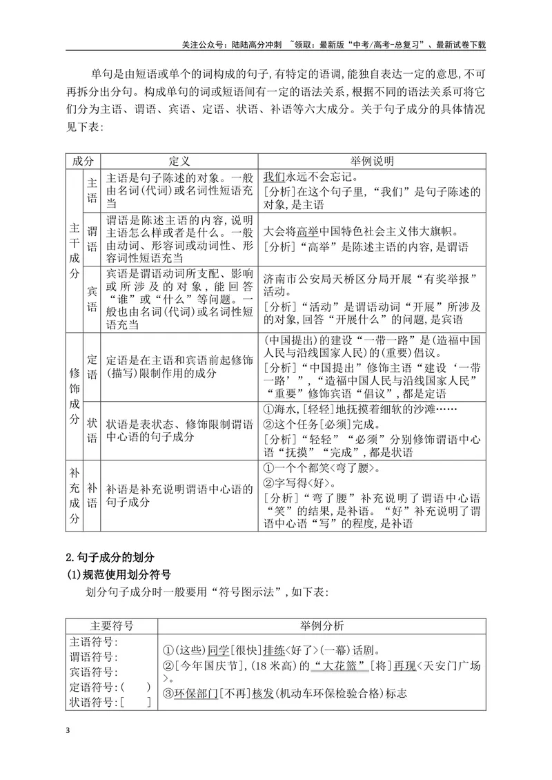 《04了解语法单位，辨识句子类型（讲义）_一轮复习_2025年_2025年高考语文一轮复习阅读鉴赏全国通用_资料_4-语言文字运用》第3页预览