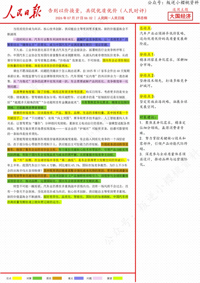 《27日-告别以价换量，共促优质优价（人民时评）_3539.2027北京定向选调_08选调高分范文+写作素材+申论刷题集_20、人民日报范文每日精讲（按月更新）_7月人民日报精读》第1页预览