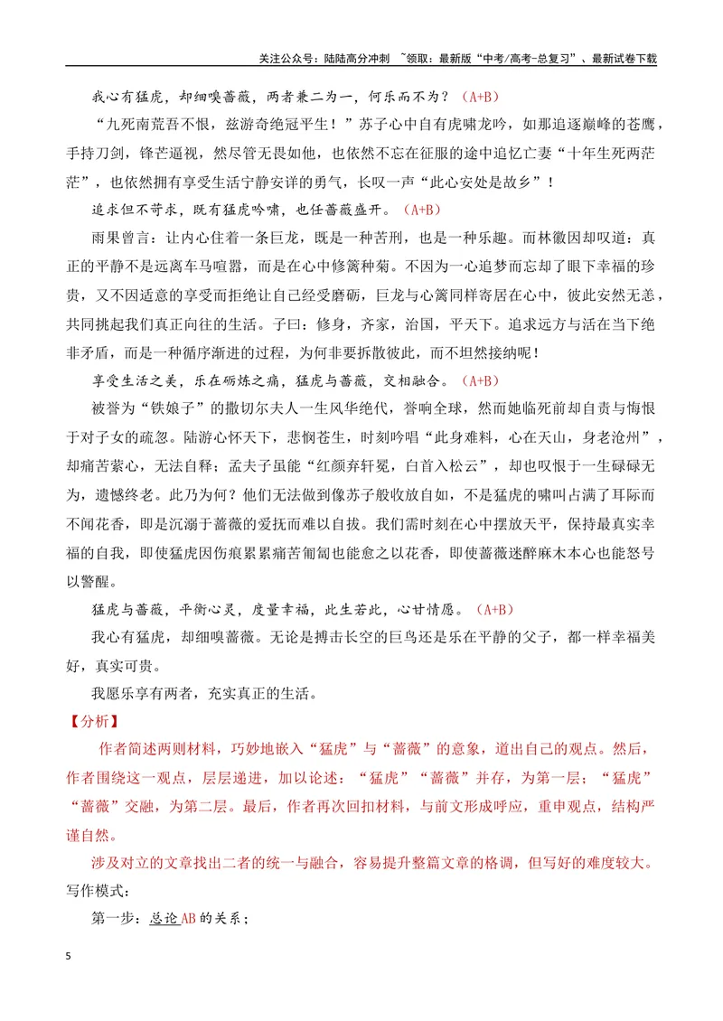 《17.1二元关系作文写作-（全国通用）_专项复习_2025年_2025年新版高考语文满分作文优秀技巧热点素材万能模板_资料》第5页预览