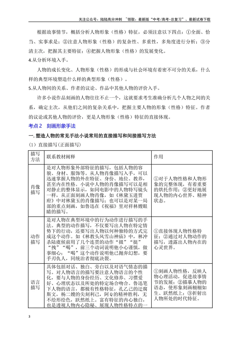 《08小说阅读（形象类题精准突破）-15页_二轮复习_2025年_2025年高考语文二轮复习之现代文阅读（全国通用）_资料》第3页预览