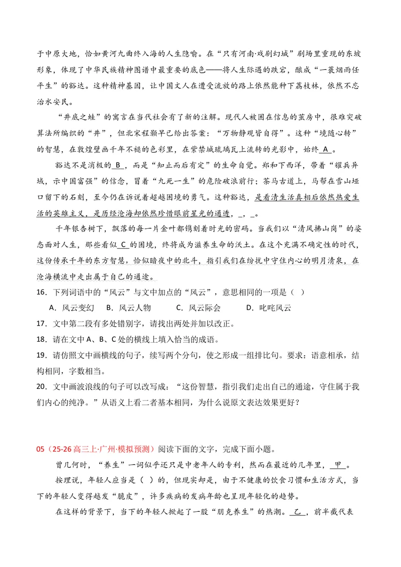 《06语言运用（2025年11月高三月考）02（学生版）(1)_专项复习_2026年-语文专项复习_352026年高考语文各地模考好题分类汇编练（全国ⅠⅡ卷区）_资料》第5页预览