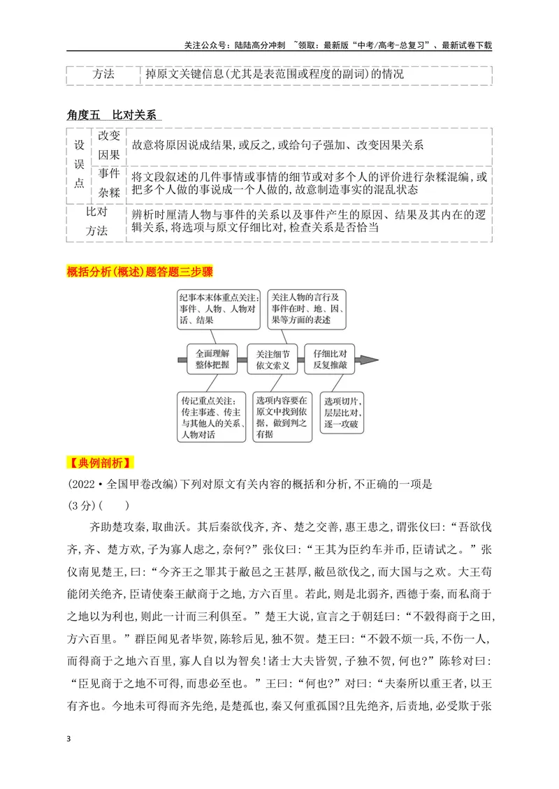 《05五大角度比对,三步流程巧解文言文文意概括选择题_一轮复习_2025年_2025年高考语文一轮复习阅读鉴赏全国通用_资料_3-文言文阅读》第3页预览