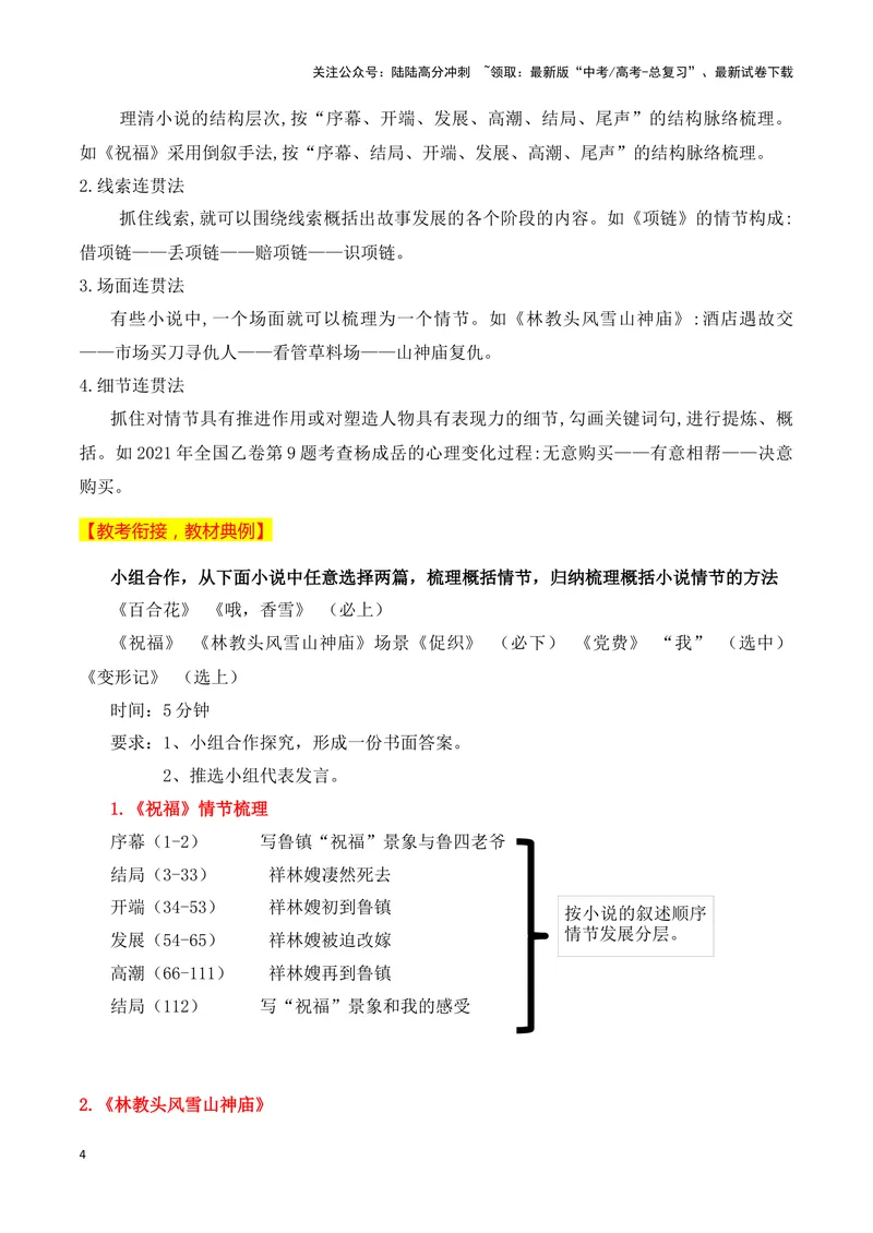 《03梳理小说的情节结构（教考衔接，教材典例）（全国通用）_一轮复习_2024年_2024高考语文一轮复习文学类小说散文阅读全国通用_资料》第4页预览
