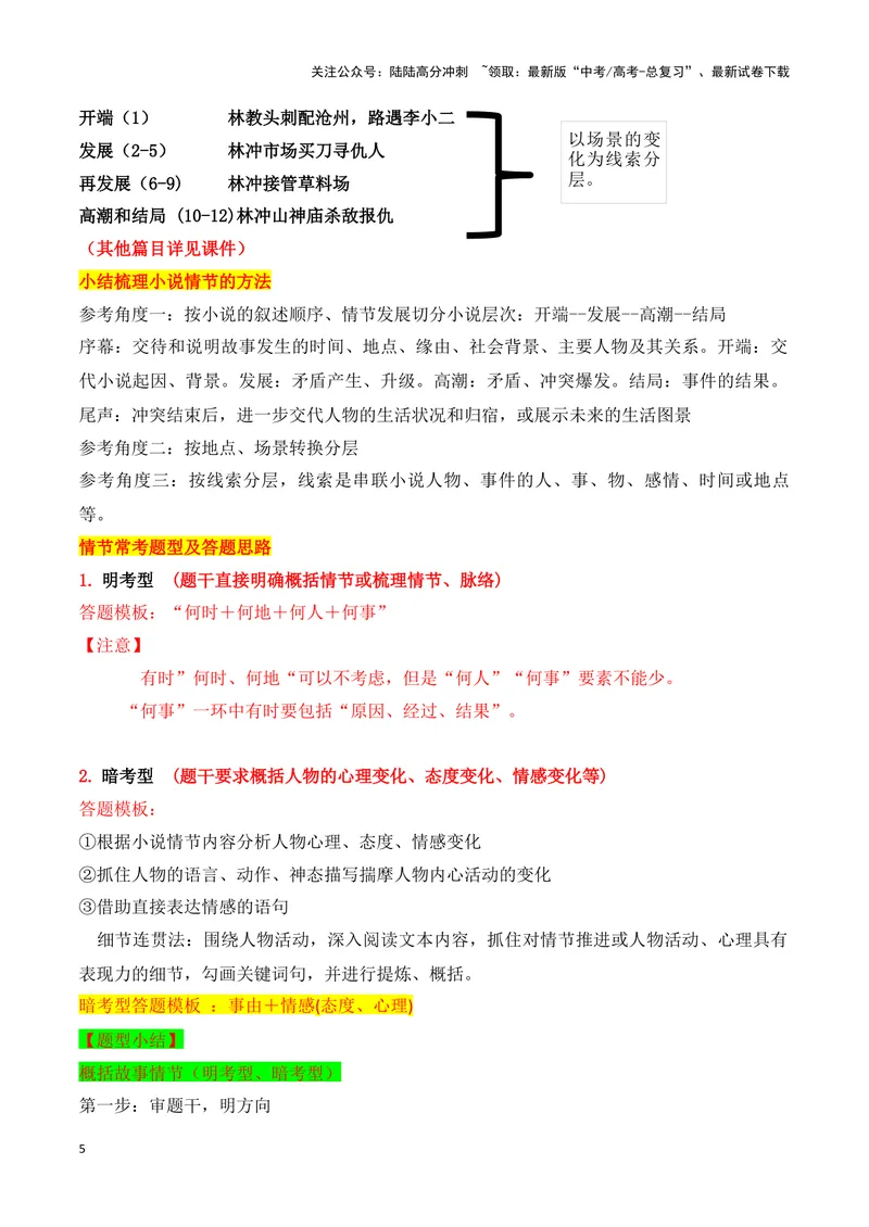 《03梳理小说的情节结构（教考衔接，教材典例）（全国通用）_一轮复习_2024年_2024高考语文一轮复习文学类小说散文阅读全国通用_资料》第5页预览