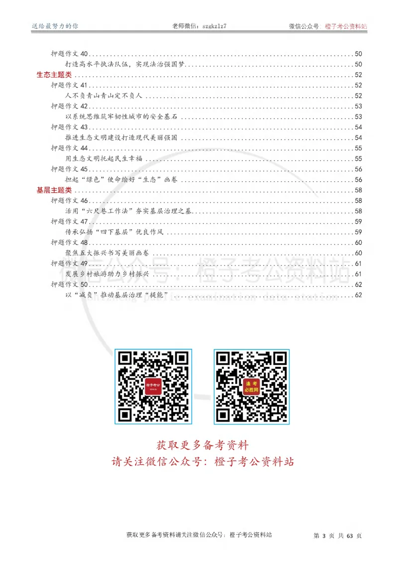 《2026年国省考考前必备押题作文50篇_3539.2027北京定向选调_08选调高分范文+写作素材+申论刷题集_18、2026年考前必备押题作文50篇》第4页预览