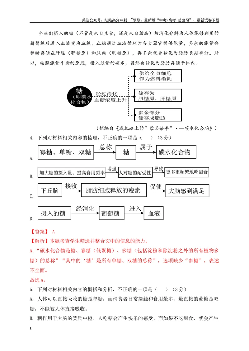 《04-高考语文临门冲刺押题卷四（全国甲乙卷通用）（解析版）_专项复习_2024年_2024年高考语文临门冲刺押题卷（全国通用）_资料》第5页预览