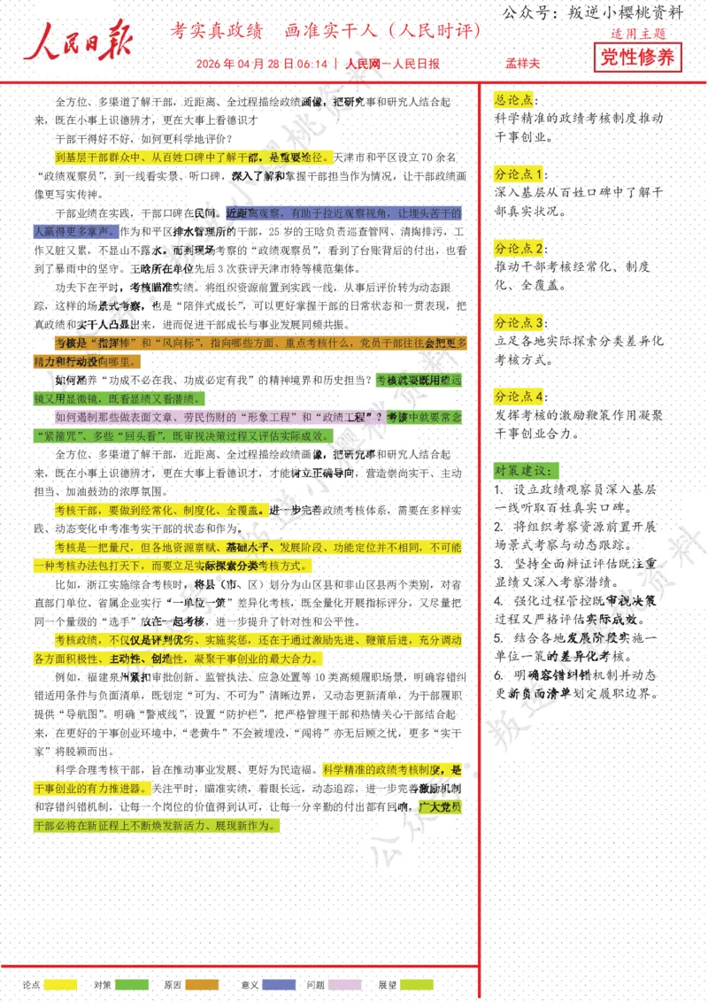 《28日-考实真政绩++画准实干人（人民时评）_3539.2027北京定向选调_08选调高分范文+写作素材+申论刷题集_20、人民日报范文每日精讲（按月更新）_4月人民日报精读》第1页预览