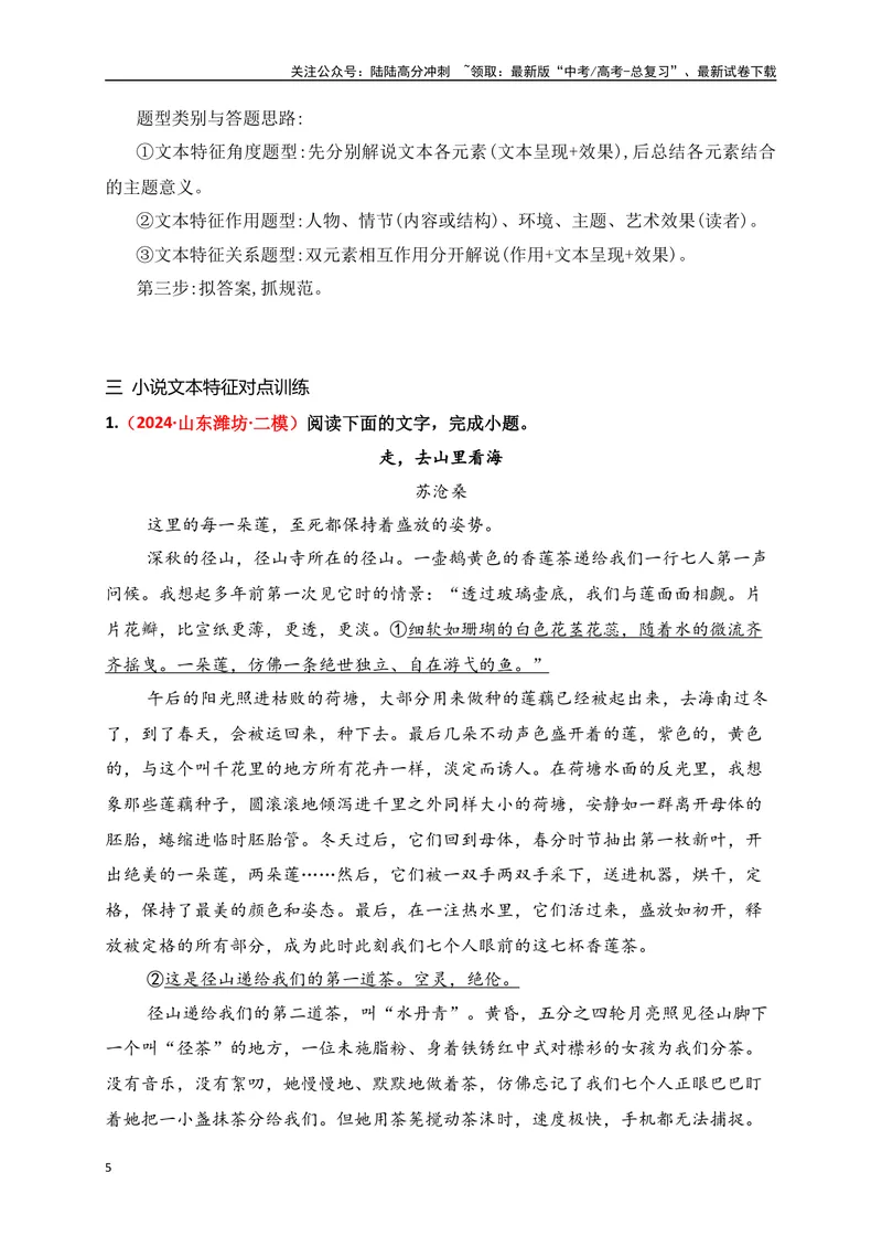 《18分析小说的文本特征（从教材中来，到高考中去）_一轮复习_2025年_2025年高考语文一轮复习之文学类阅读（全国通用）_资料_1-资料》第5页预览