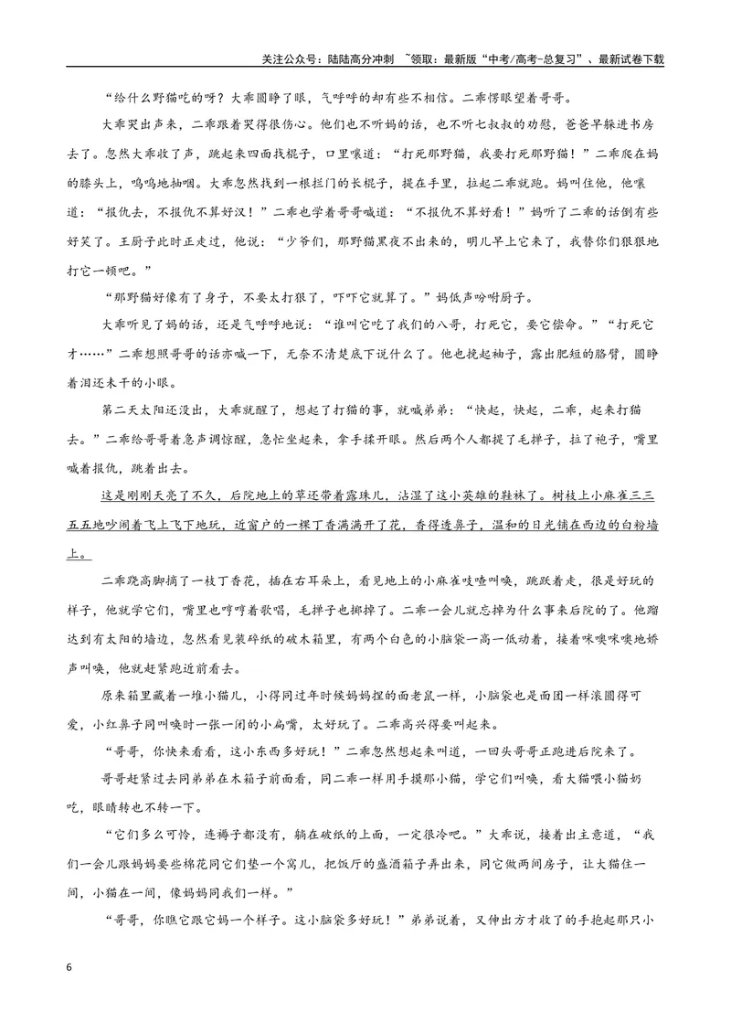 《10（文学文本阅读）赏析环境描写（教师版）_专项复习_2025年_2025年高考语文题型全练点对点（新高考地区通用）_资料》第6页预览