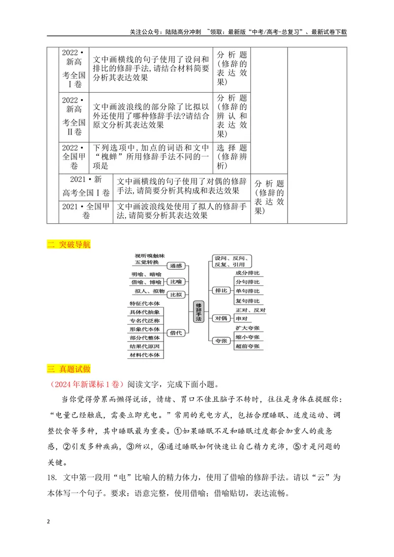 《12修辞手法的使用（讲义）_一轮复习_2025年_2025年高考语文一轮复习之语言文字运用（全国通用）_资料_1-资料》第2页预览