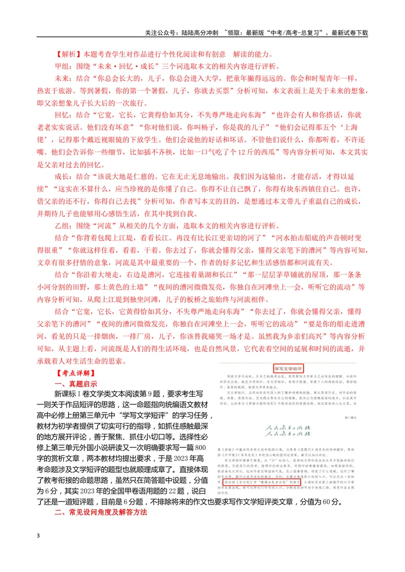 《05高考文学类阅读：拟写文学短评-（全国通用）_专项复习_2024年_2024高考文学类文本阅读考点讲解与对点训练（全国通用）_资料_1-资料》第3页预览