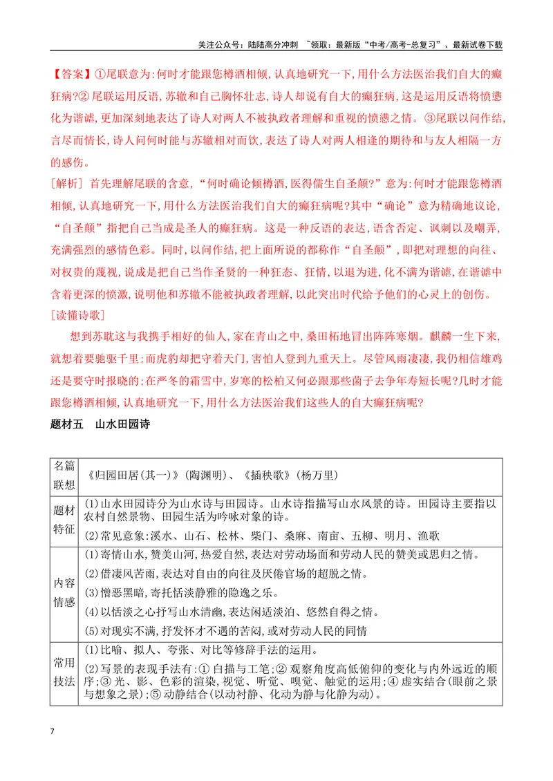 《02古代诗歌题材分类-（全国通用）_一轮复习_2024年_2024年高考语文一轮复习之古代诗歌阅读与默写（全国通用）_资料》第7页预览