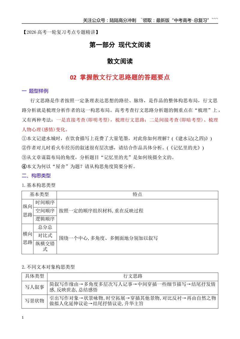 《02掌握散文行文思路题的答题要点_一轮复习_2026年-语文一轮复习_2026年高考语文一轮复习之现代文专题（全国通用）-G388_资料》第1页预览