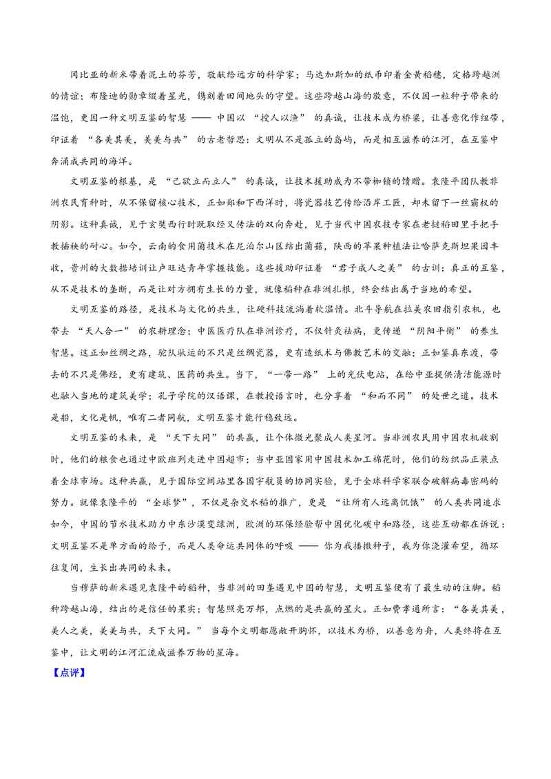 《02一粒种子背后的价值追求（非洲稻米）_专项复习_2026年-语文专项复习_222026年高考语文之年度主题事件作文素材包》第4页预览