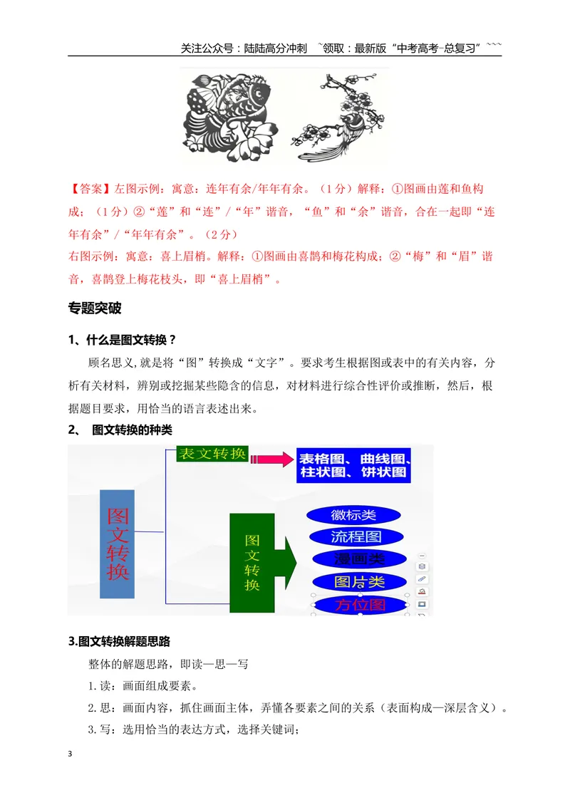 《05语言文字运用之2025高考新题型图文转换（一）流程图徽标类漫画类图片类方位图_一轮复习_2026年-语文一轮复习_2026年高考语文一轮复习之语言文字运用（全国通用）-G389_资料》第3页预览