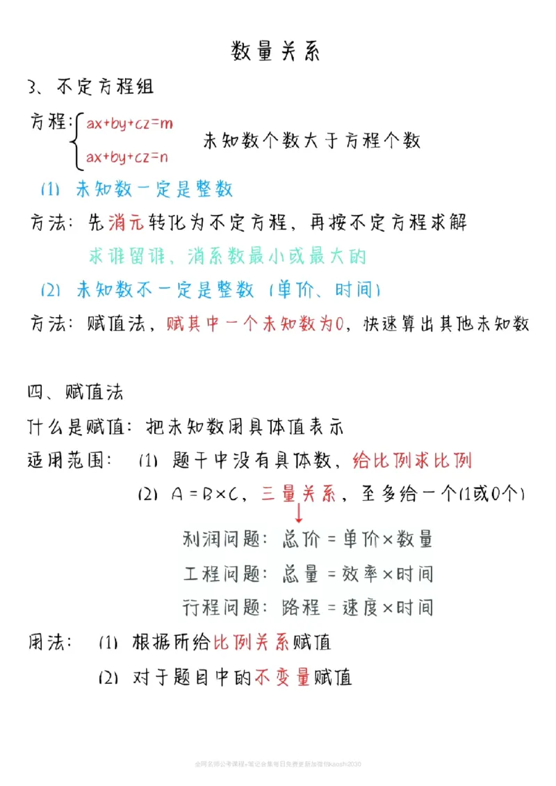 《2026新版FB980田鹏数量关系精讲精练笔记_3539.2027北京定向选调_052027行测资料(名师笔记+技巧+必考点)_11数量关系专项资料》第4页预览
