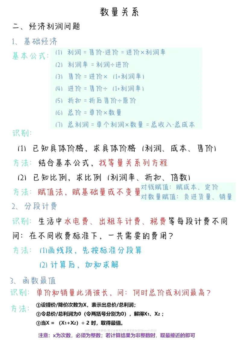 《2026新版FB980田鹏数量关系精讲精练笔记_3539.2027北京定向选调_052027行测资料(名师笔记+技巧+必考点)_11数量关系专项资料》第6页预览