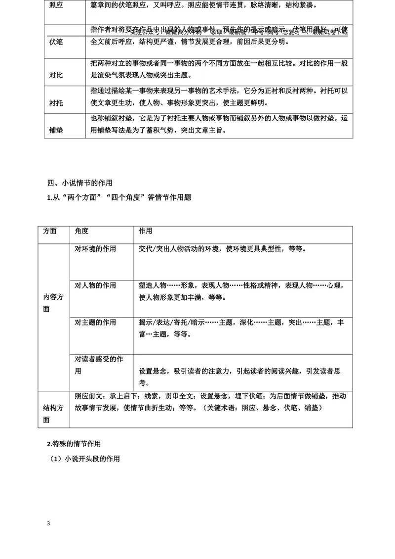 《05文学类文本之小说阅读分析小说结构，突破情节线索题-（全国通用）_二轮复习_2025年_2025年高考语文二轮复习之现代文阅读专项训练全国通用_资料》第3页预览