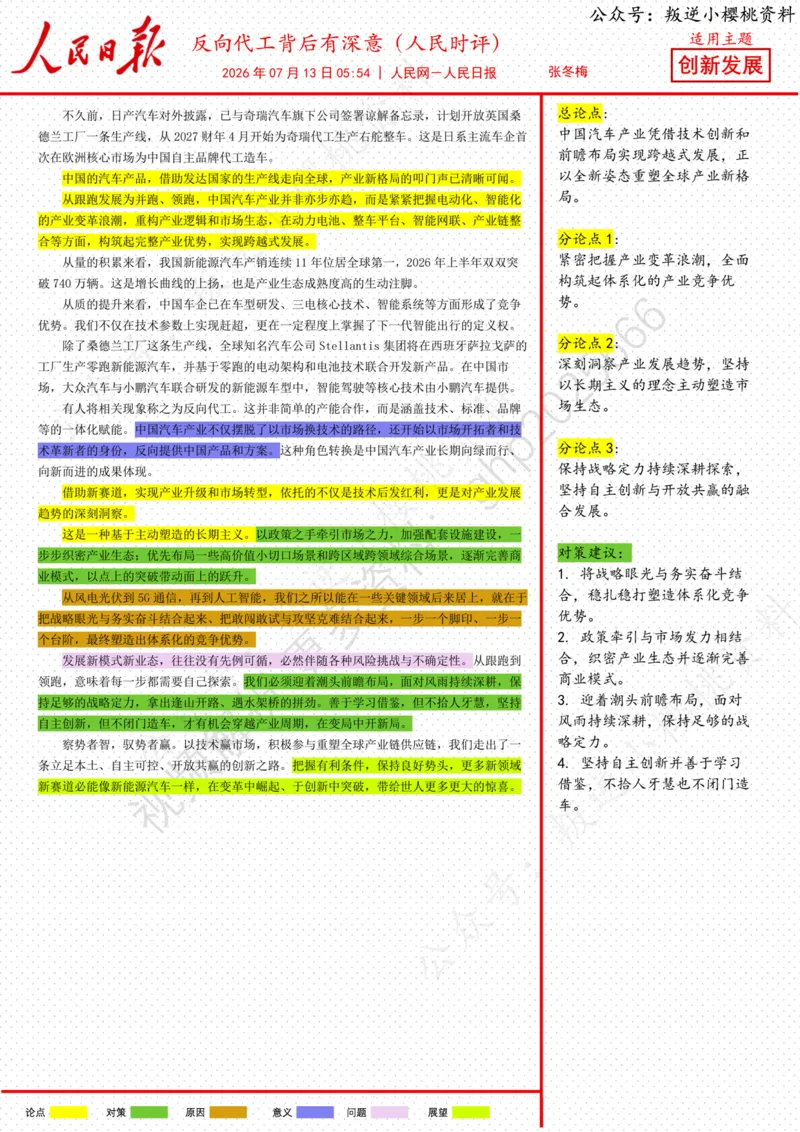 《13日-反向代工背后有深意（人民时评）_3539.2027北京定向选调_08选调高分范文+写作素材+申论刷题集_20、人民日报范文每日精讲（按月更新）_7月人民日报精读》第1页预览