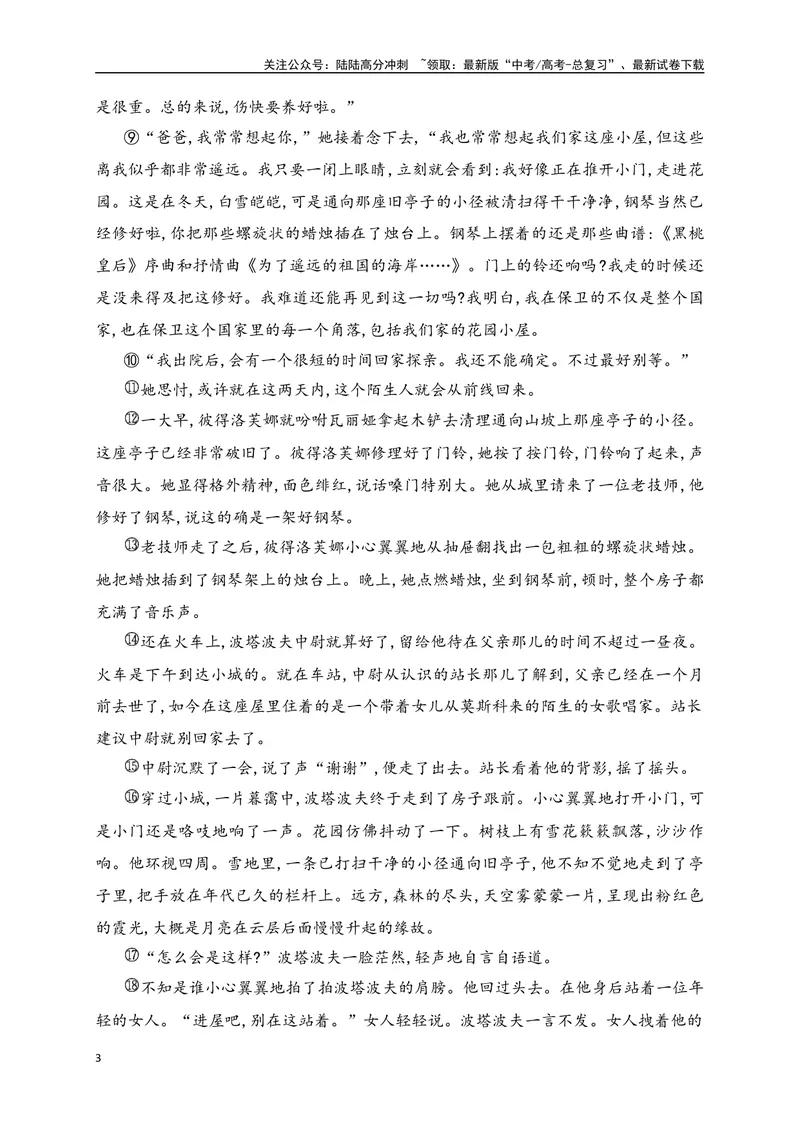 《09文学类文本之小说阅读把握叙事技巧,分析文本特征精准突破-（全国通用）_二轮复习_2025年_2025年高考语文二轮复习之现代文阅读专项训练全国通用_资料》第3页预览