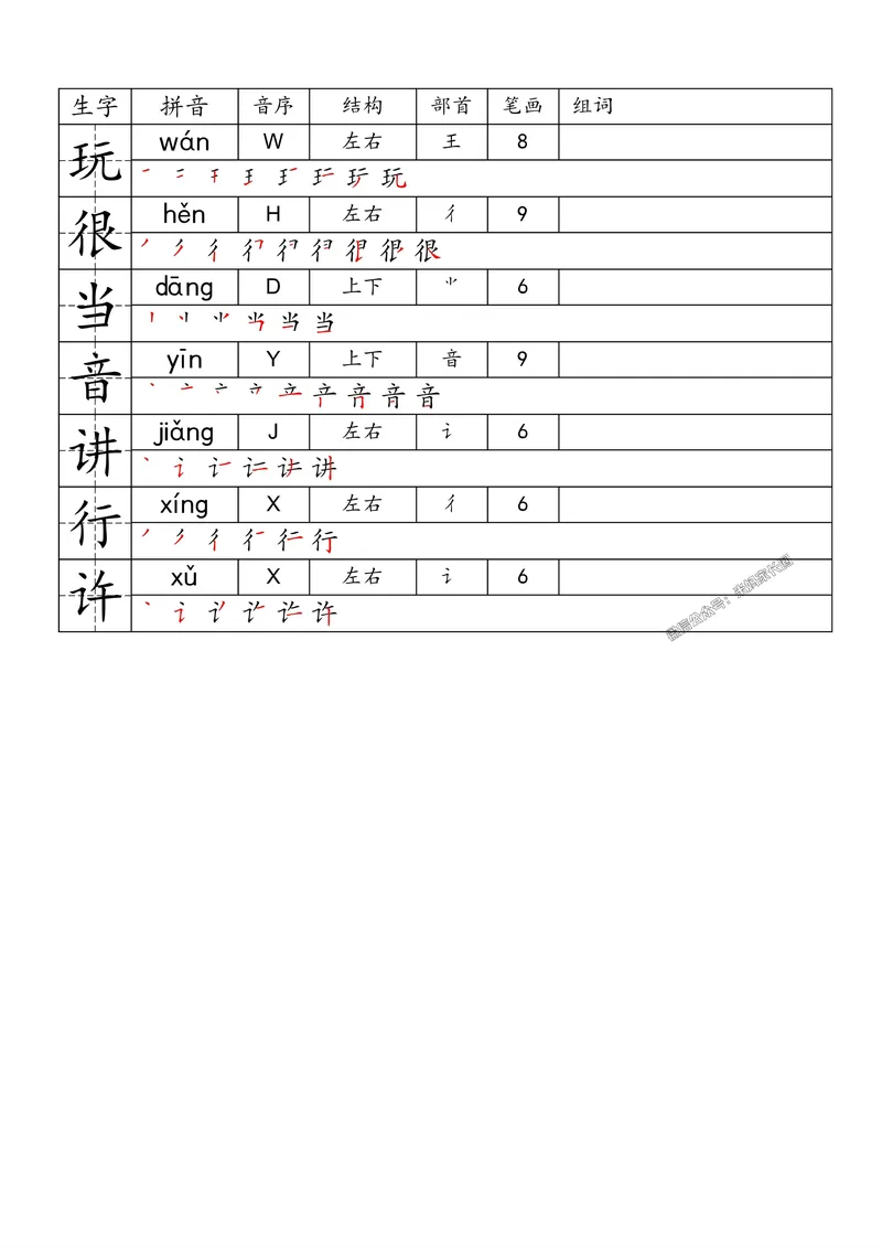 《087.24春语文一类字生字便条一年级下册_小学1-6年级全科全套_1-6年级全科下册_一年级_其他补充资料_语文资料》第10页预览