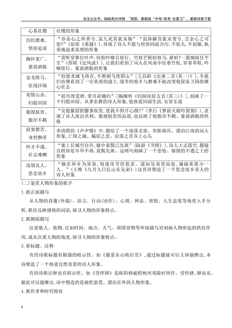 《03鉴赏诗歌形象-（全国通用）_一轮复习_2024年_2024年高考语文一轮复习之古代诗歌阅读与默写（全国通用）_资料》第3页预览