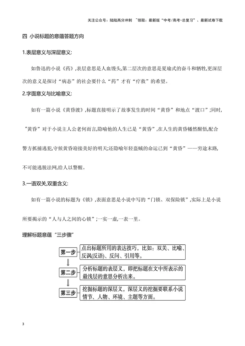 《13分析探究小说标题的作用和意蕴（全国通用）_一轮复习_2024年_2024高考语文一轮复习文学类小说散文阅读全国通用_资料》第3页预览