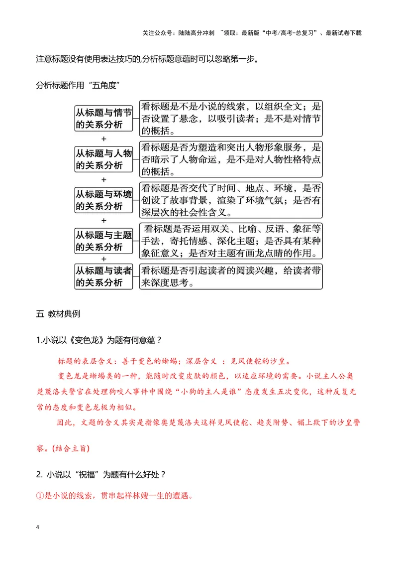 《13分析探究小说标题的作用和意蕴（全国通用）_一轮复习_2024年_2024高考语文一轮复习文学类小说散文阅读全国通用_资料》第4页预览