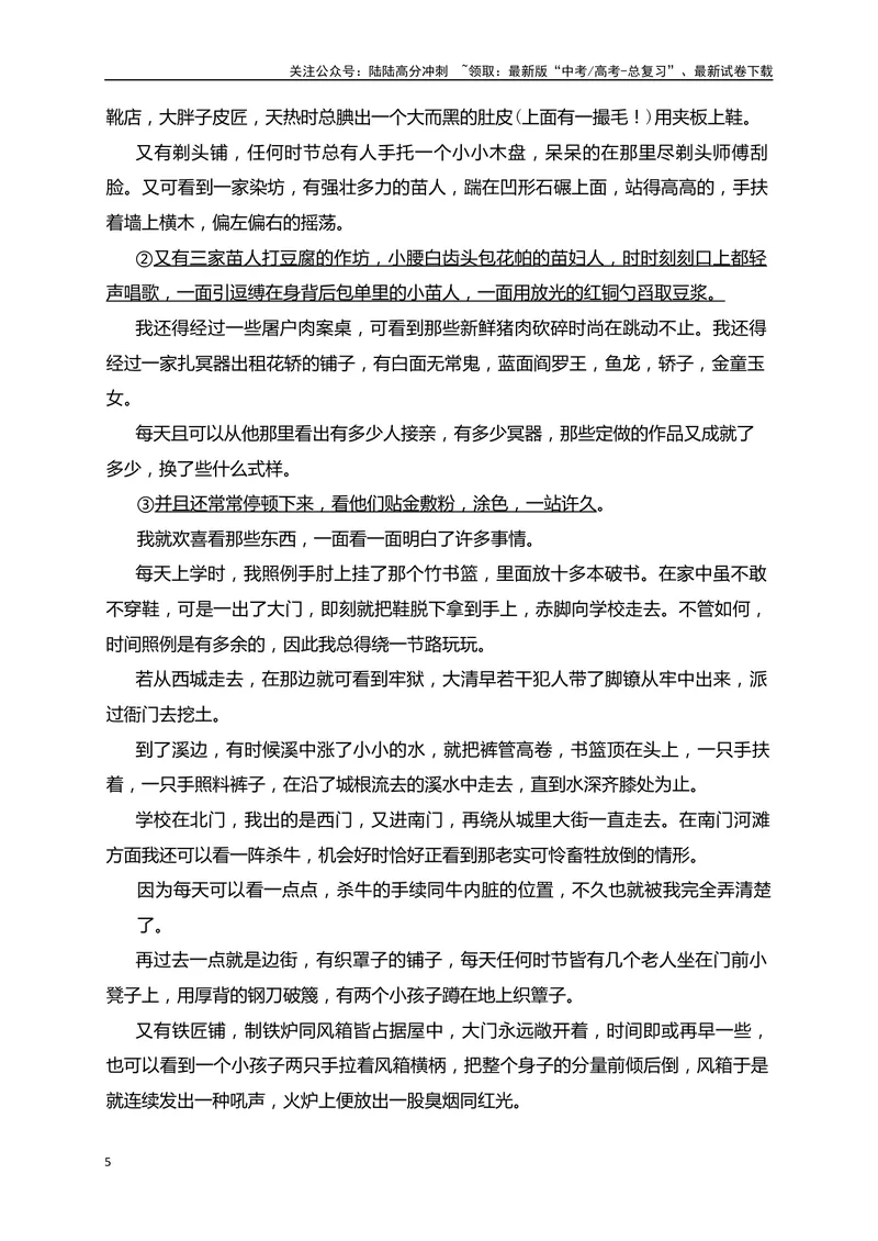 《05-高考语文临门冲刺押题卷五（新高考Ⅰ卷）（原卷版）_专项复习_2024年_2024年高考语文临门冲刺押题卷（全国通用）_资料》第5页预览