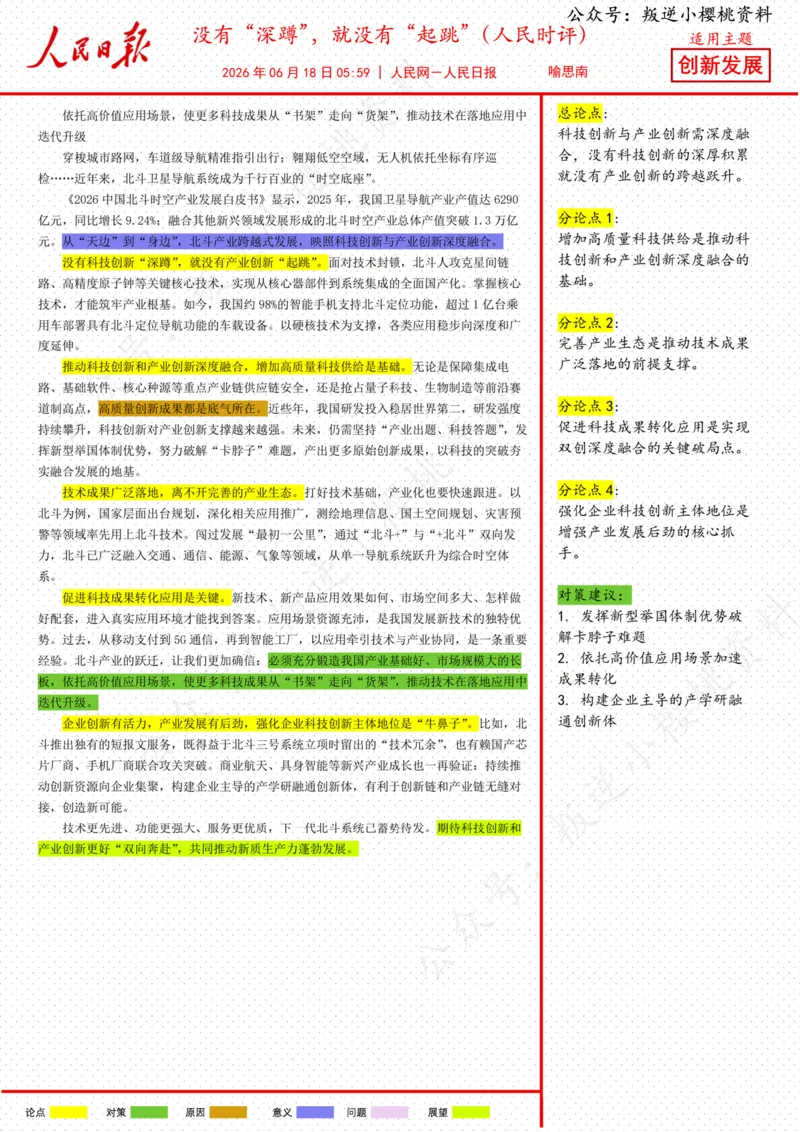 《18日-没有“深蹲”，就没有“起跳”（人民时评）_3539.2027北京定向选调_08选调高分范文+写作素材+申论刷题集_20、人民日报范文每日精讲（按月更新）_6月人民日报精读》第1页预览