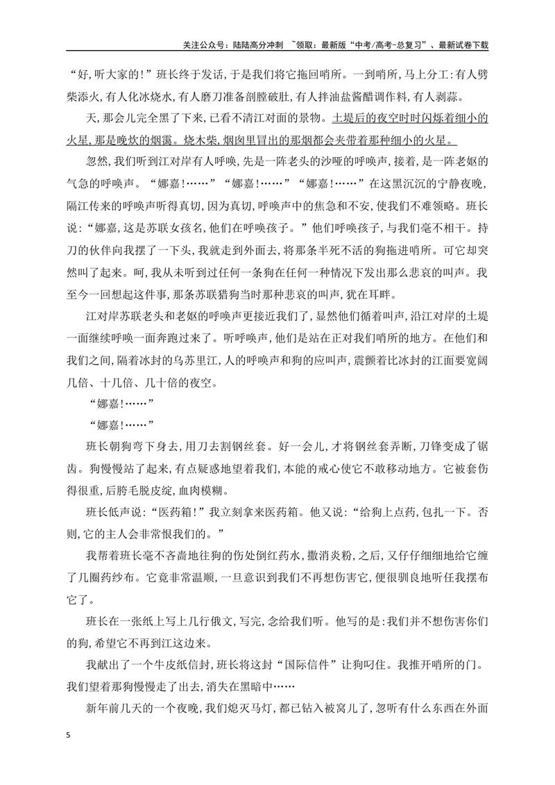 《05文学类文本阅读主题意蕴专项训练（新高考卷）（原卷版）_一轮复习_2025年_2025年高考语文一轮复习之文学类阅读（全国通用）_资料_1-资料》第5页预览