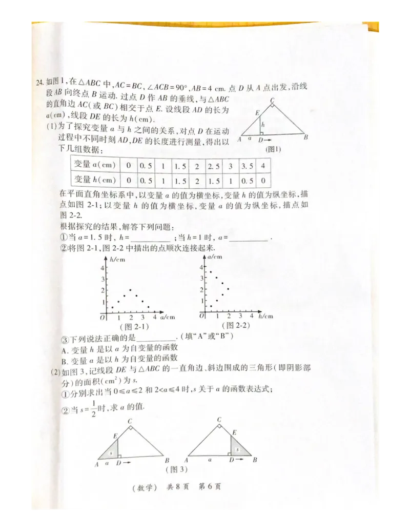 《2022湖南郴州数学试卷+答案(图片版)_12.2026年4月全国各地高考模拟卷_2026版初中金考卷•45套中考试卷汇编系列合集_全国版中考真题(1)_各省市《历年中考真题》2013-2024(10)_湖南》第6页预览