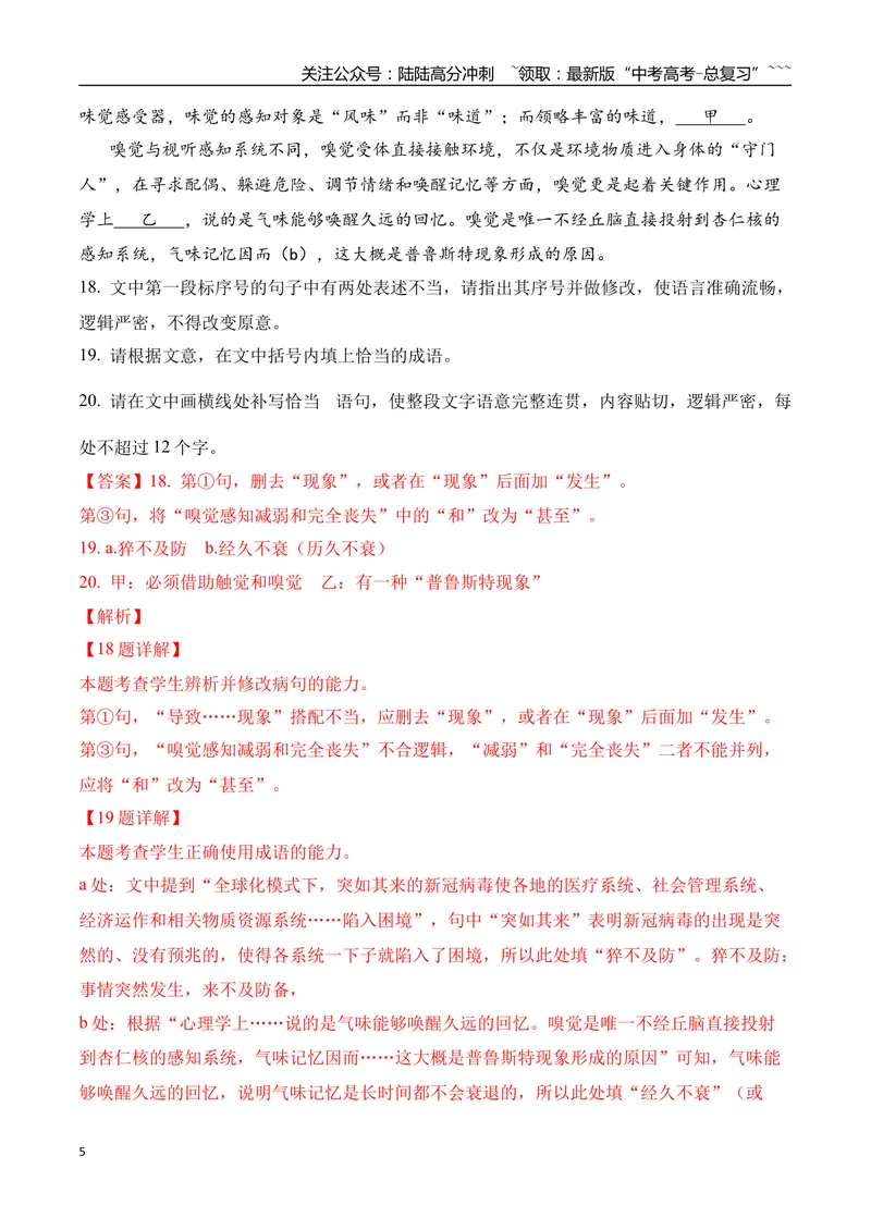 《17语言文字运用综合训练二（教师版）_一轮复习_2026年-语文一轮复习_2026年高考语文一轮复习之语言文字运用（全国通用）-G389_资料》第5页预览
