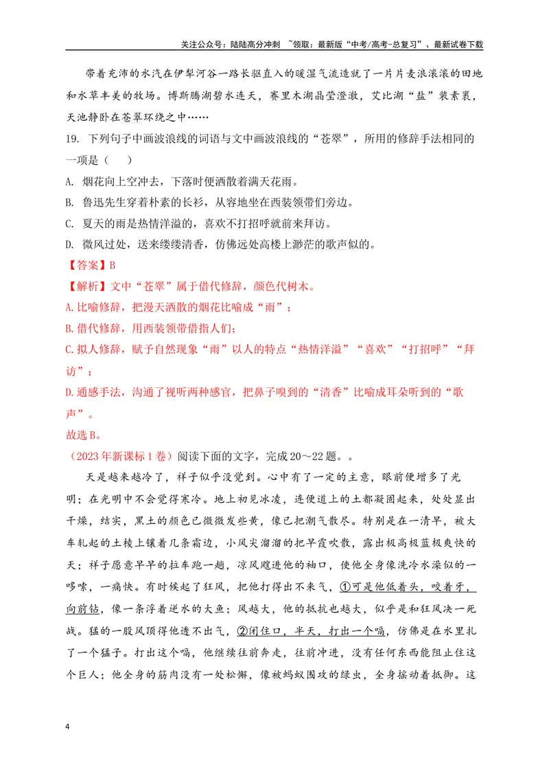 《12修辞手法的使用（讲义）_一轮复习_2025年_2025年高考语文一轮复习阅读鉴赏全国通用_资料_4-语言文字运用》第4页预览