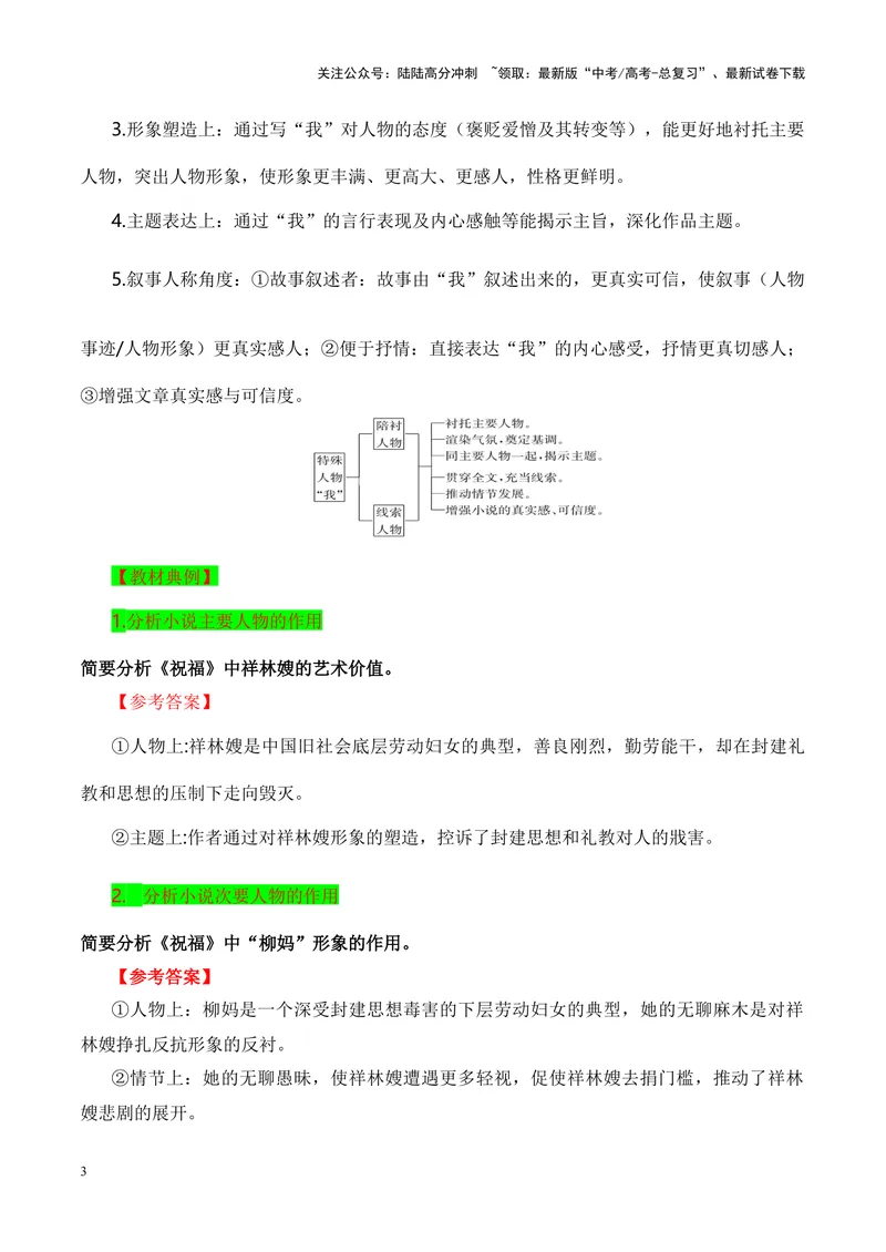 《08概括分析小说人物形象的作用（教考衔接教材典例）（全国通用）_一轮复习_2024年_2024高考语文一轮复习文学类小说散文阅读全国通用_资料》第3页预览