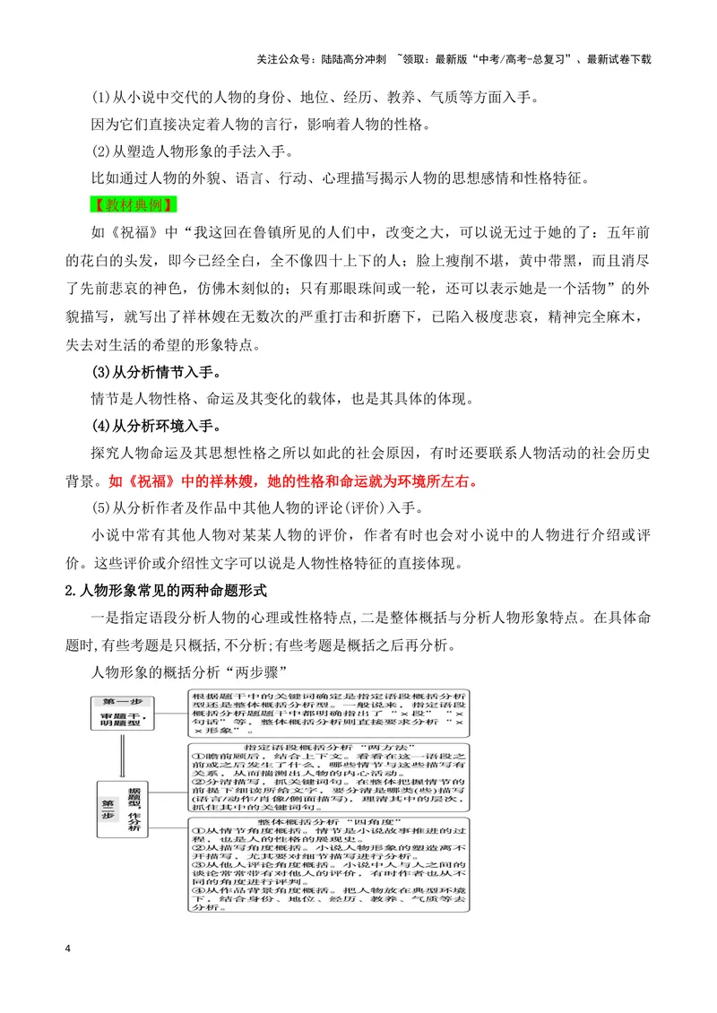 《07概括分析小说人物形象的特点（教考结合教材典例）（全国通用）_一轮复习_2024年_2024高考语文一轮复习文学类小说散文阅读全国通用_资料》第4页预览