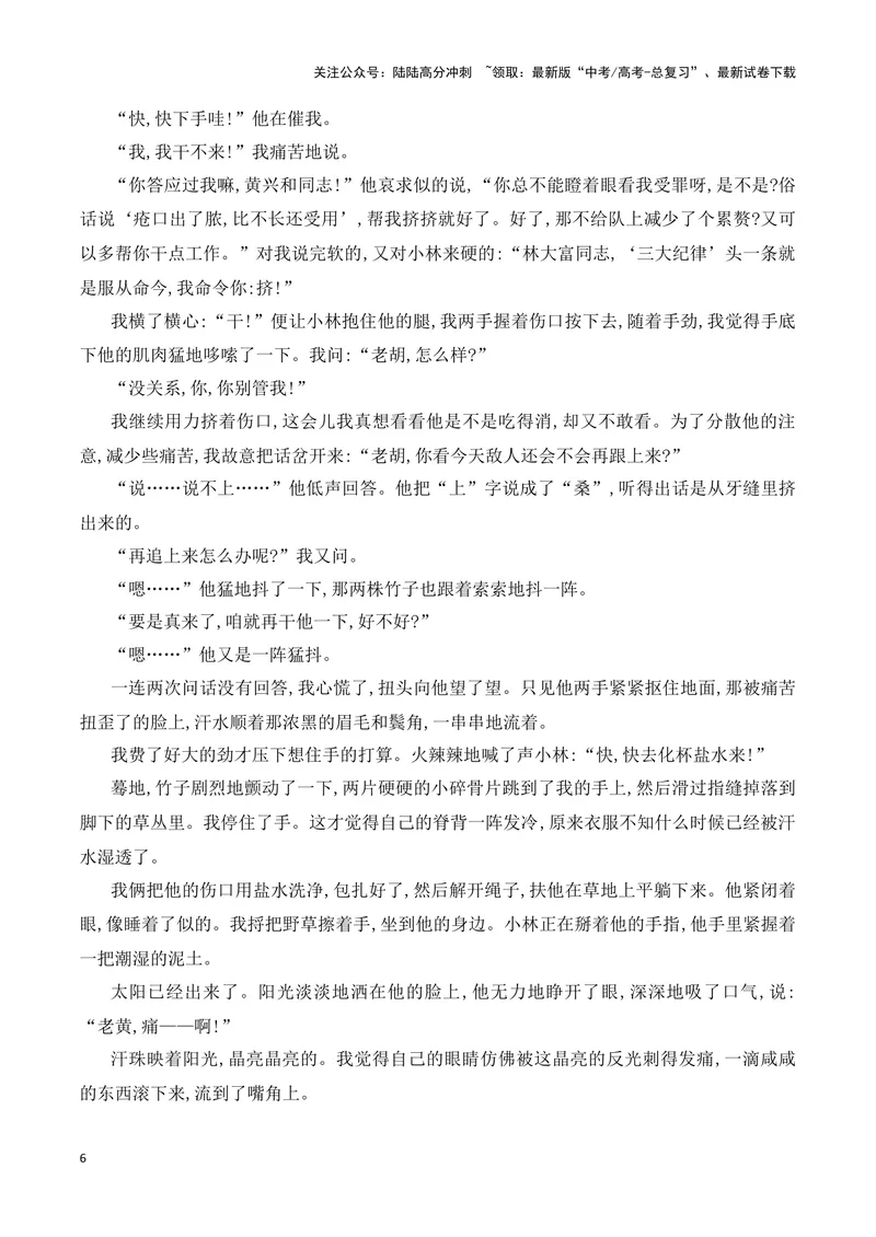 《07概括分析小说人物形象的特点（教考结合教材典例）（全国通用）_一轮复习_2024年_2024高考语文一轮复习文学类小说散文阅读全国通用_资料》第6页预览