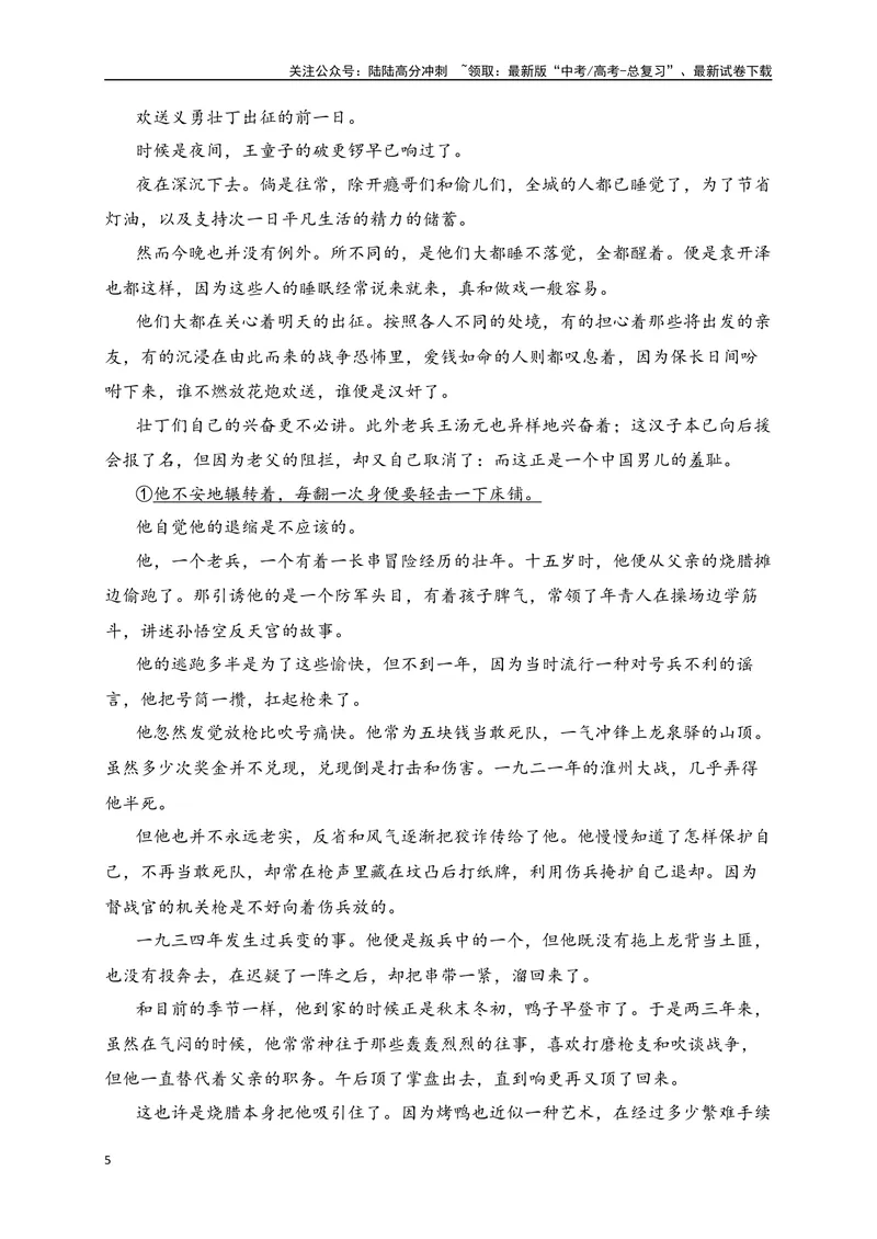 《05-高考语文临门冲刺押题卷五（新高考九省卷）（原卷版）_专项复习_2024年_2024年高考语文临门冲刺押题卷（全国通用）_资料》第5页预览