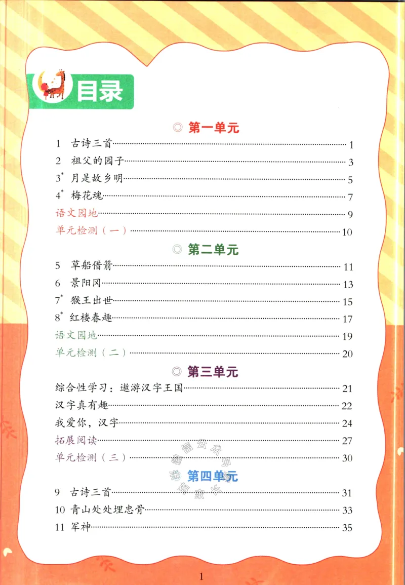 《067.语文红逗号课前预习单五年级下册公众号：米妈家长圈_小学1-6年级全科全套_1-6年级全科下册_五年级_其他补充资料_教辅系列_语文资料》第2页预览
