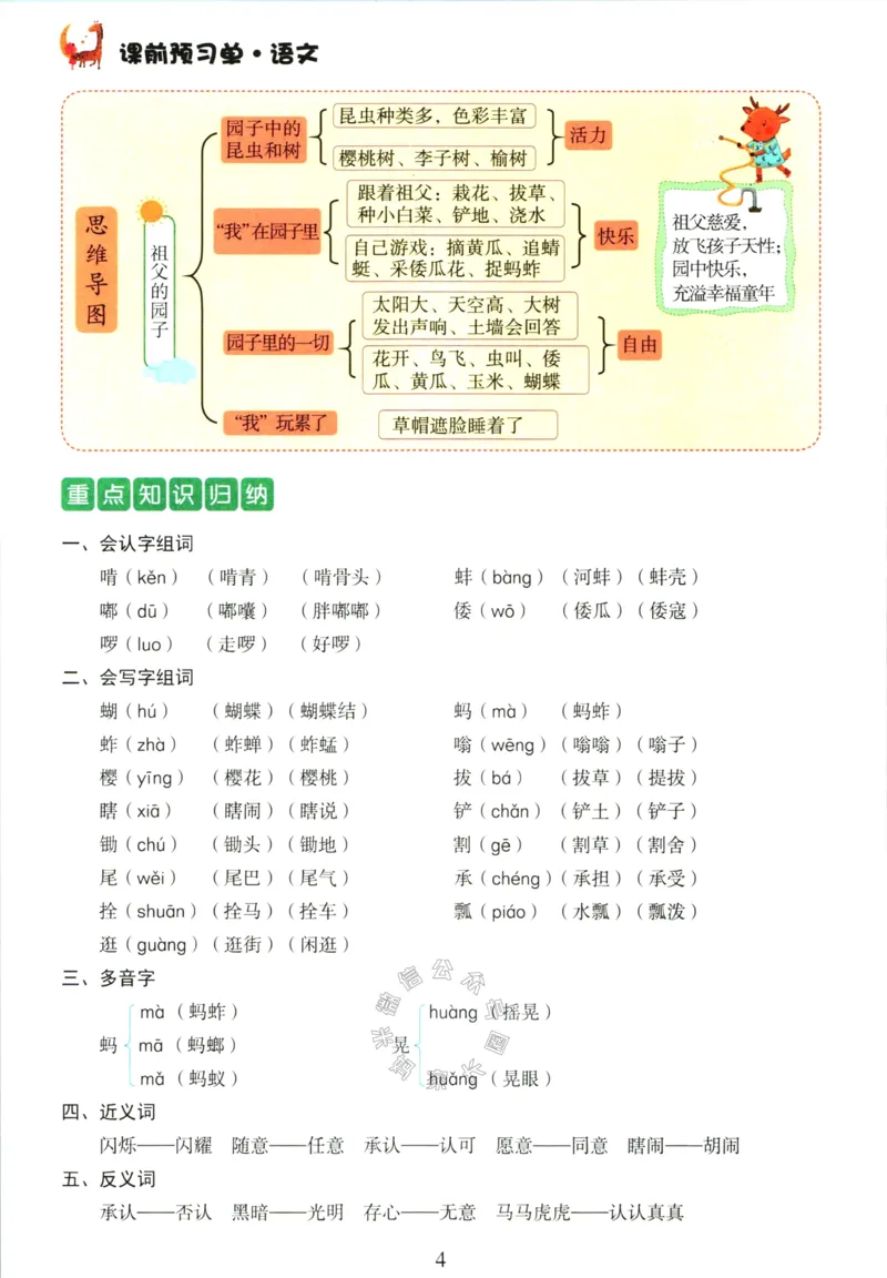 《067.语文红逗号课前预习单五年级下册公众号：米妈家长圈_小学1-6年级全科全套_1-6年级全科下册_五年级_其他补充资料_教辅系列_语文资料》第7页预览