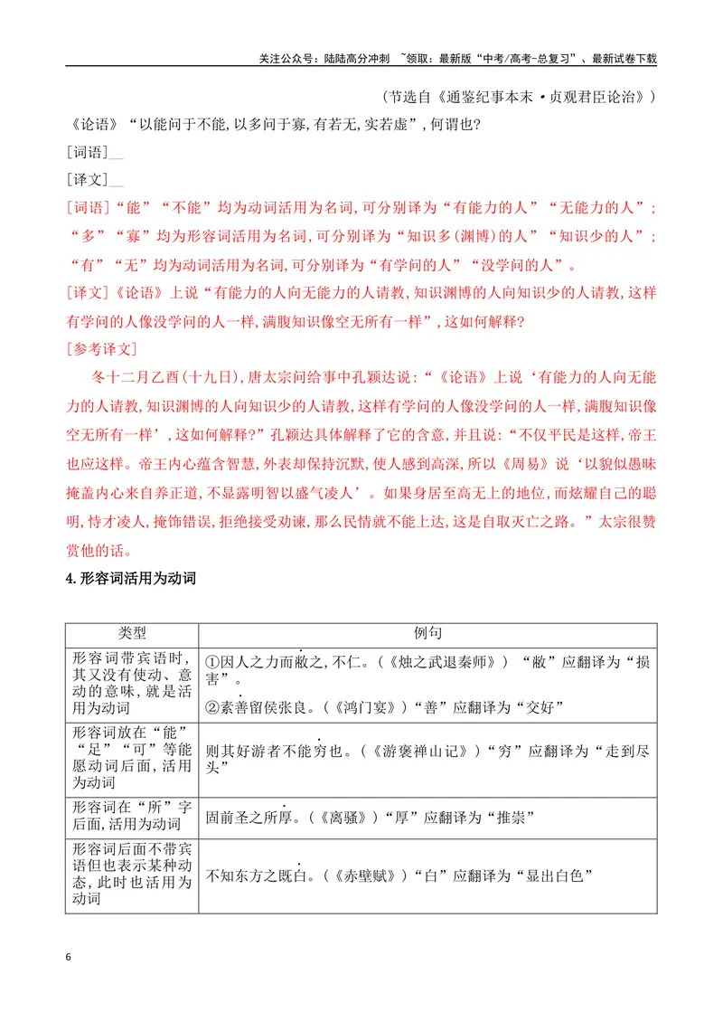 《12词类活用考点突破-_一轮复习_2024年_2024年高考语文一轮复习之文言文阅读（全国通用）_资料》第6页预览