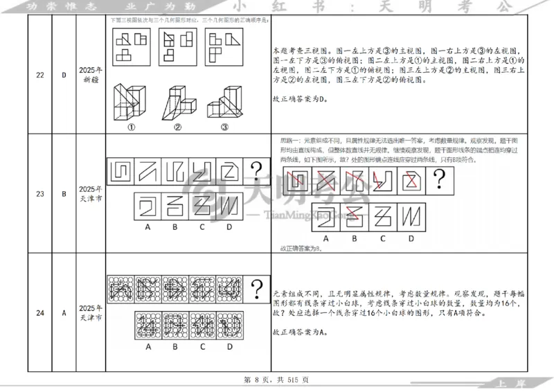 《（答案）图形推理千题册乱序版_3539.2027北京定向选调_062027行测刷题-各模块刷题合集pdf版_2027图形推理千题册_（乱序版）图形推理_图推千题册乱序版4.0》第9页预览