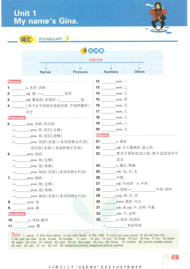 《初中必刷题七年级上册英语人教版狂K重点_2、2025初中必刷题合集_初中必刷题23+24+25上册_2023版》第9页预览