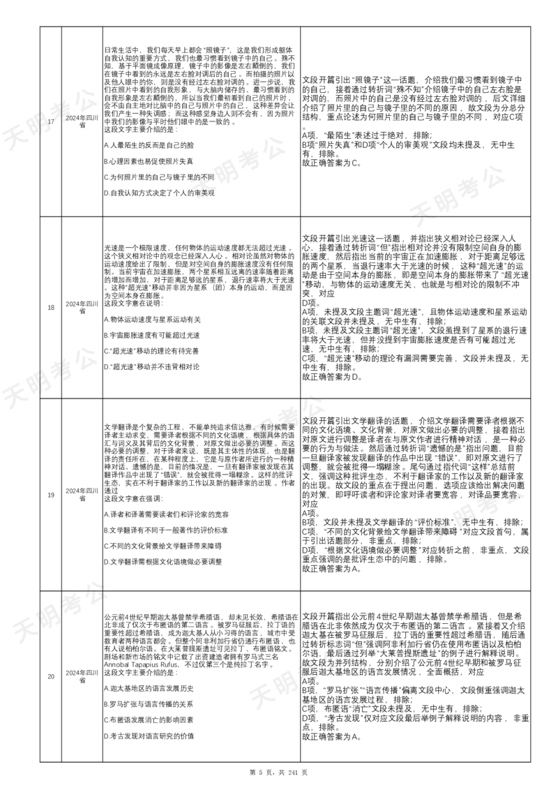 《片段阅读千题册乱序版答案(字体调大)_3539.2027北京定向选调_062027行测刷题-各模块刷题合集pdf版_2027片段阅读千题册_片段阅读千题册（乱序版）_片段阅读千题册乱序版1.0》第6页预览