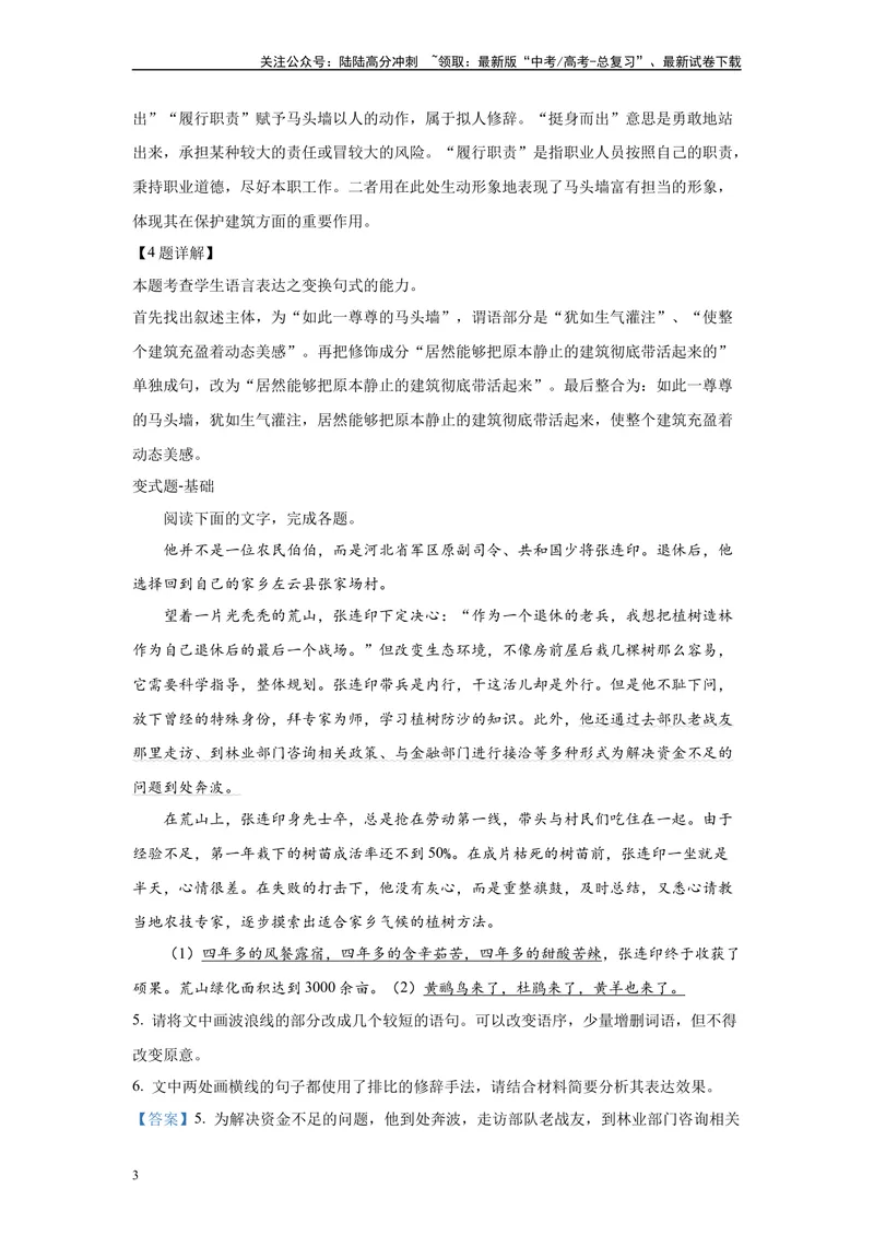 《2024年新高考2卷语文真题变式练习之语言文字运用1_专项复习_2024年_2024年语文真题变式题》第3页预览