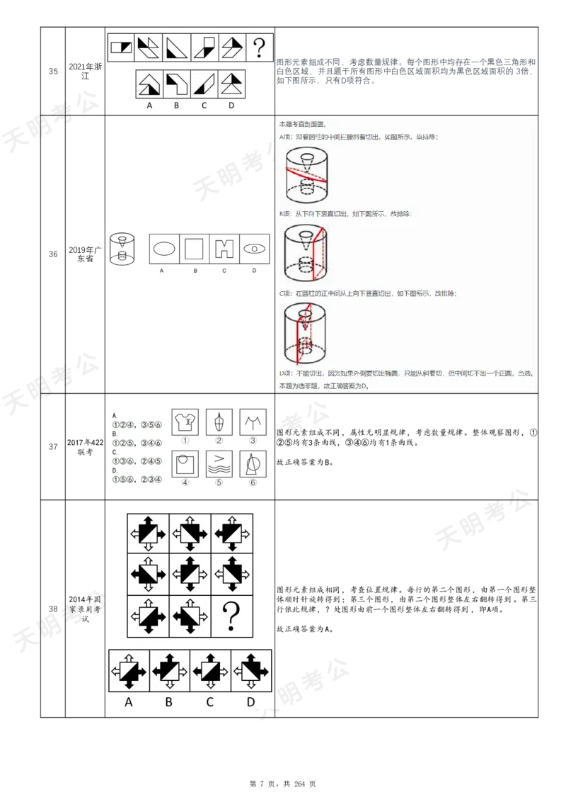 《图形推理千题册乱序版（答案）_3539.2027北京定向选调_062027行测刷题-各模块刷题合集pdf版_2027图形推理千题册_（乱序版）图形推理_图推千题册乱序版1.5》第8页预览