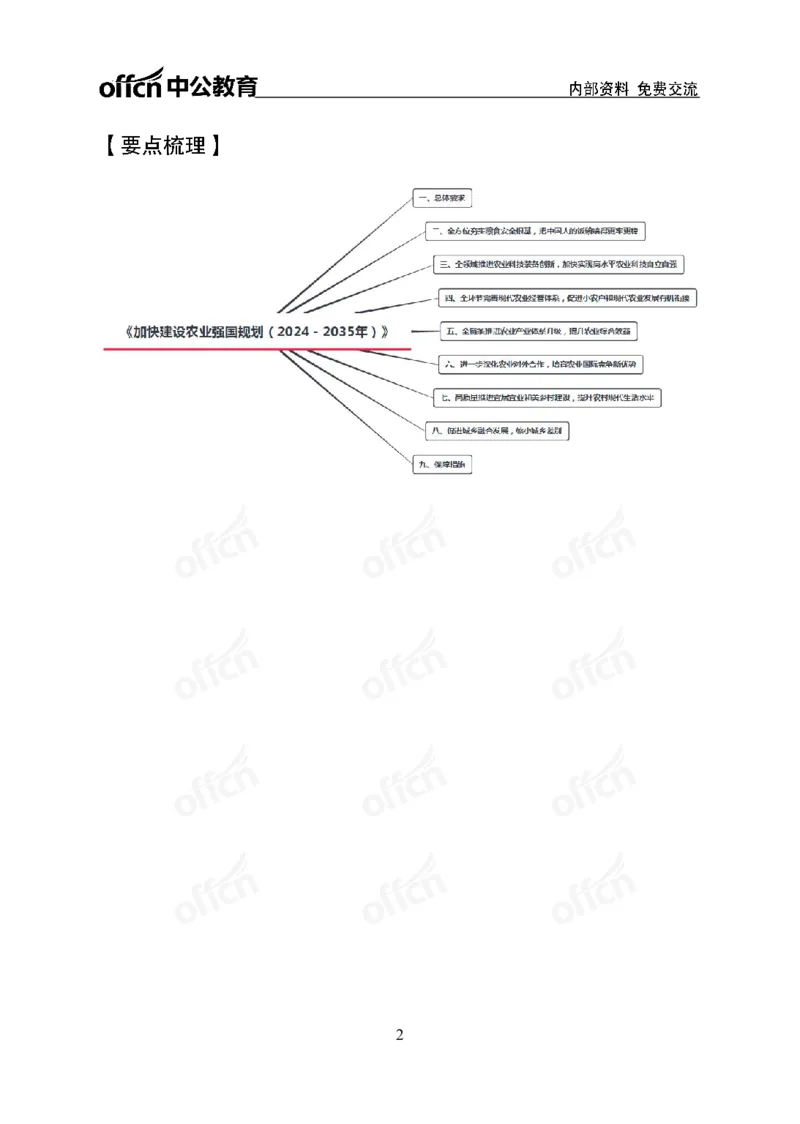 《加快建设农业强国规划专题_3539.2027北京定向选调_10全国时政（按月更新）_时政网课2025年上岸村小黑全年时政_03.专题时政_讲义》第2页预览