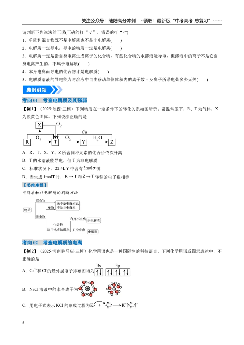 《专题02离子反应离子方程式（高效培优讲义）（学生版）_05-化学-高考总复习_一轮复习_2026年-化学高考一轮复习_2026年高考化学一轮复习考点精讲精练（新高考通用）-G58_2026版》第5页预览