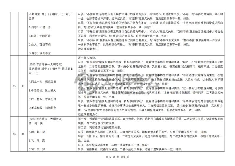 《类比推理顺序（答案5.0）_3539.2027北京定向选调_062027行测刷题-各模块刷题合集pdf版_2027类比推理千题册_（顺序版）类比推理_类比推理顺序版5.0》第8页预览