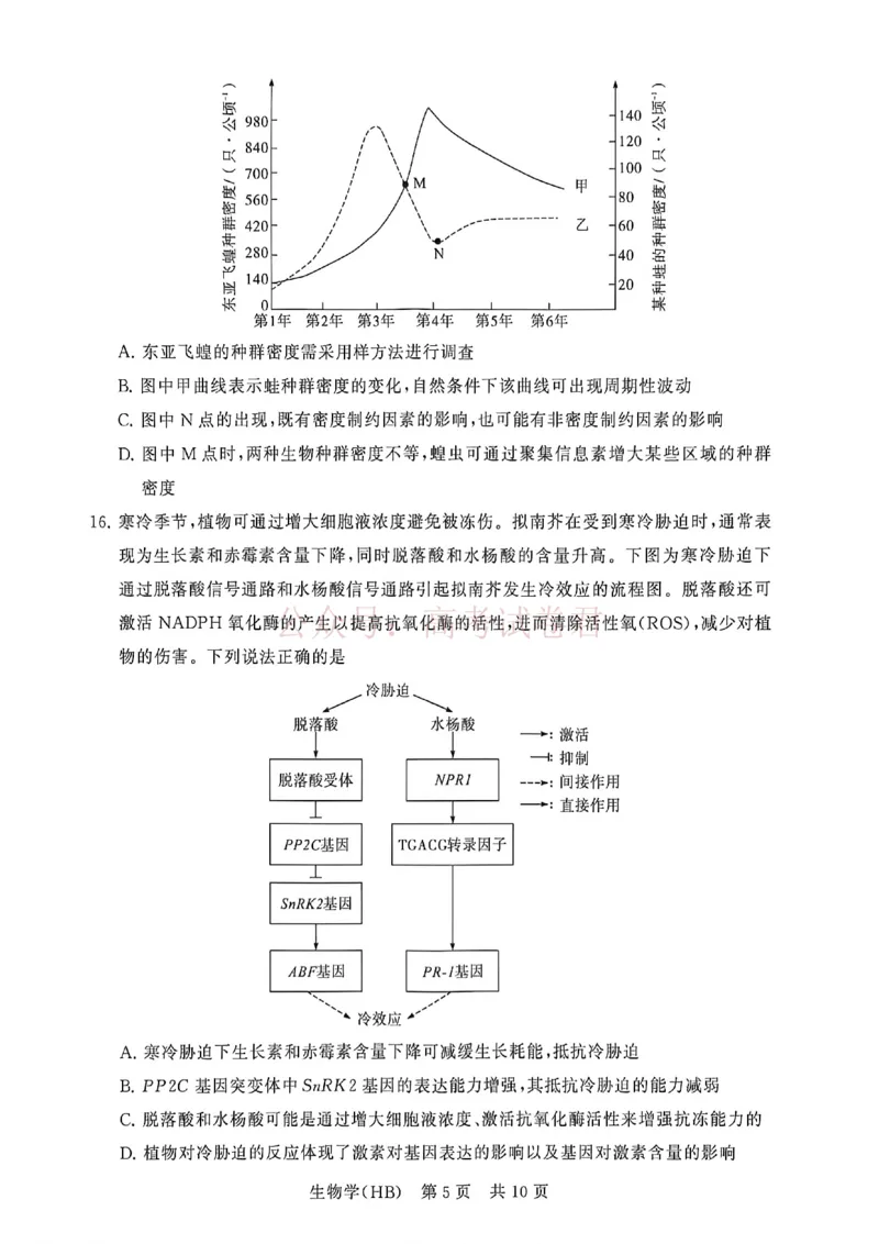 《八省T8联考2026届高三年级四月阶段练习生物(HB)_副本(1)_12.2026年4月全国各地高考模拟卷_2026年4月_2026届河北T8联考高三下学期4月联合测评》第5页预览